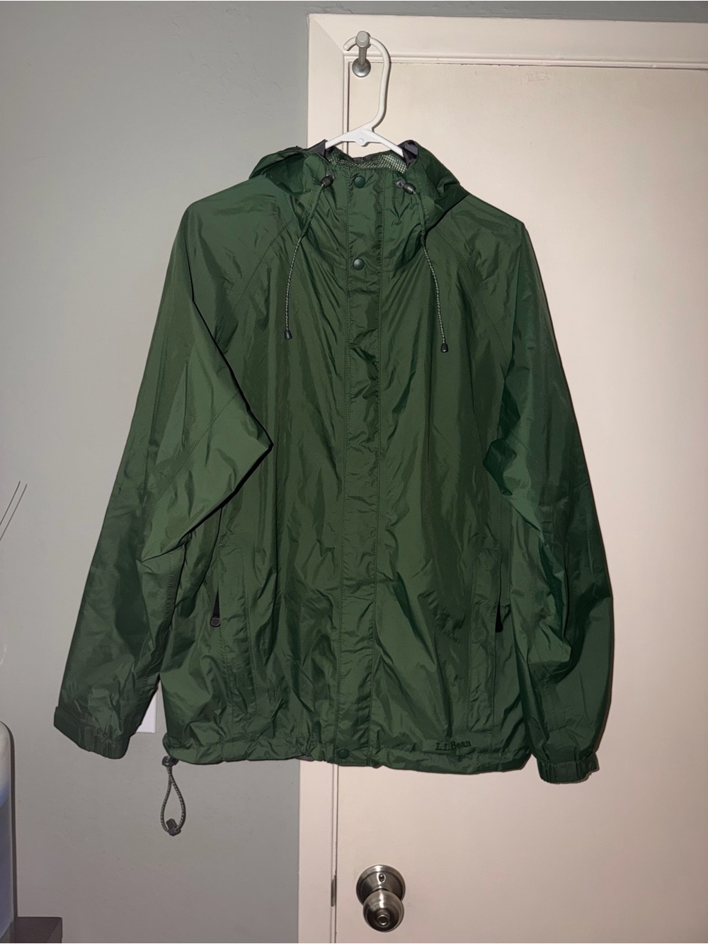L.L. Bean Men's Forest Green Waterproof Jacket
